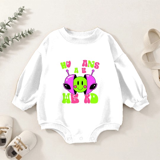 Alien, Aliens, UFO, UAP, Space Unknown Flight Baby Romper Sweatshirts