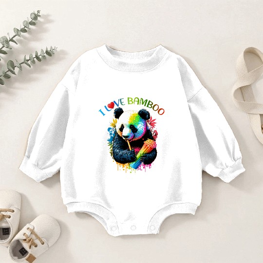 I Love Bamboo Baby Romper Sweatshirts