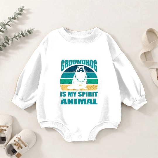 funny Respect the groundhog Baby Romper Sweatshirts