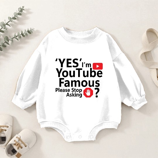 Yes I m YouTube Famous Baby Romper Sweatshirts