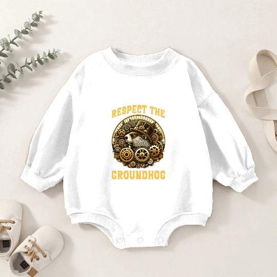 Groundhog Day 2024 Enthusiast February 2nd Baby Romper Sweatshirts