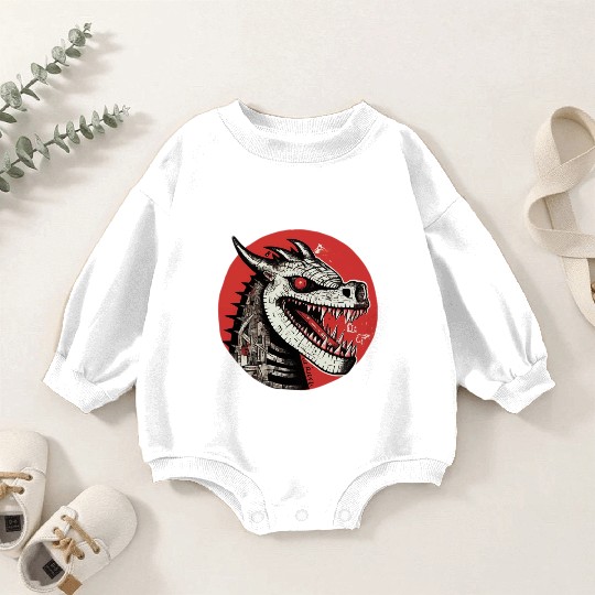 Unleash the Dragon: Limited Edition Streetwear Baby Romper Sweatshirts