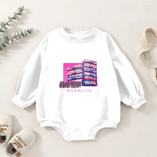 Retro Old Cassette Tapes Japanese Y2K Aesthetic Va Baby Romper Sweatshirts