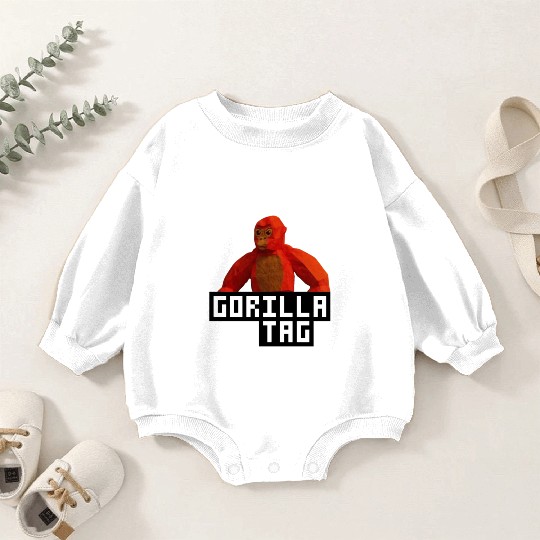 Gorilla Tag Red Monkey Baby Romper Sweatshirts