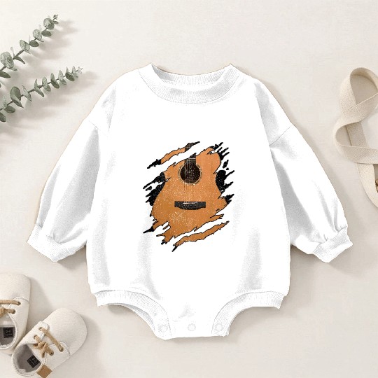Guitar Player Gift Vintage Guitarist Baby Romper Sweatshirts