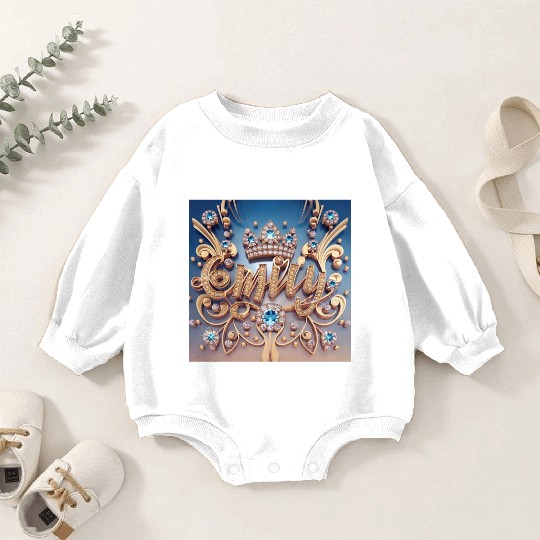 Emily With the crown Baby Romper Sweatshirts