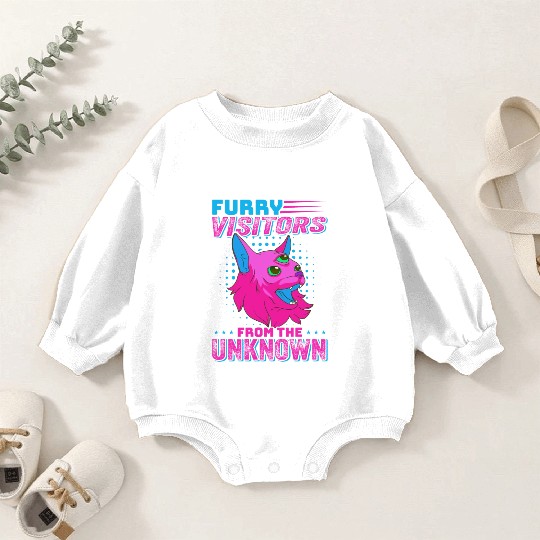 Alien, Aliens, UFO, UAP, Space Unknown Flight Baby Romper Sweatshirts