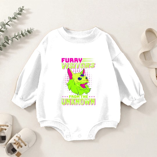 Alien, Aliens, UFO, UAP, Space Unknown Flight Baby Romper Sweatshirts