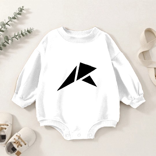 BLACK ABSTRACT DESIGN Baby Romper Sweatshirts