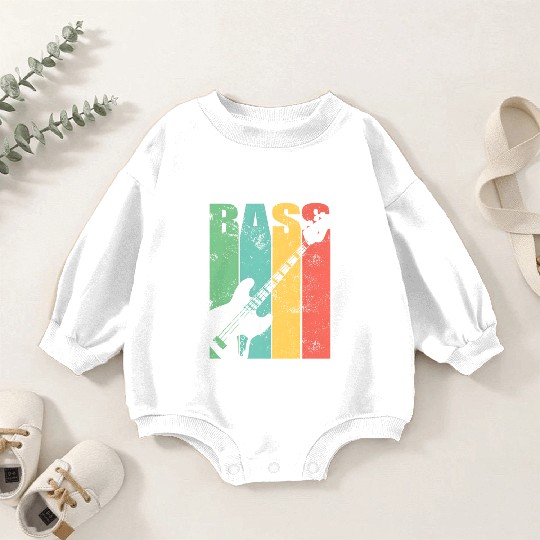 Bass Guitar Baby Romper Sweatshirts