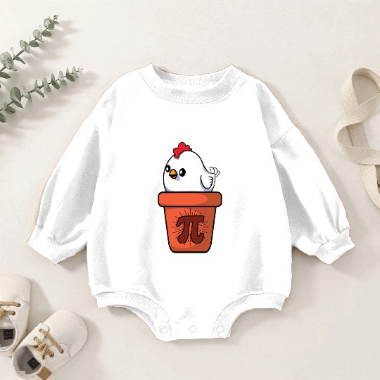 Chicken Pot Pie Pi Day Math Equations Baby Romper Sweatshirts