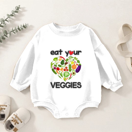 eat your veggies Baby Romper Sweatshirts