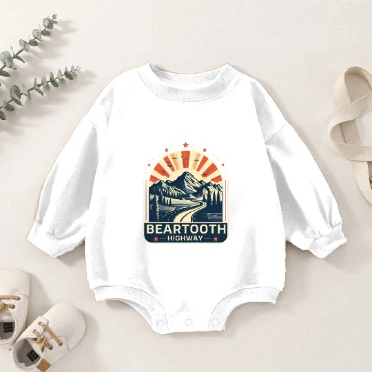 Beartooth Highway US 212 Baby Romper Sweatshirts