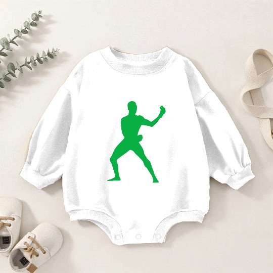 Israel Adesanya Green Active Baby Romper Sweatshirts