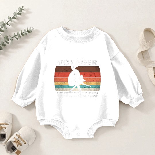 Voyager 1977 Retro Space Probe Mission Baby Romper Sweatshirts