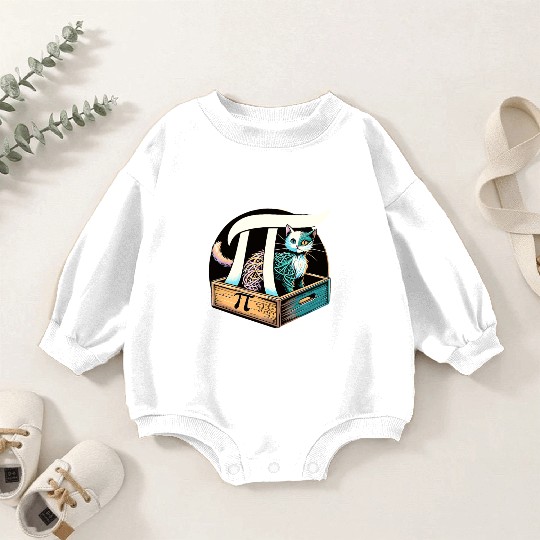 Funny Pi Day 2024 3,14 Pi Number Symbol Math Baby Romper Sweatshirts
