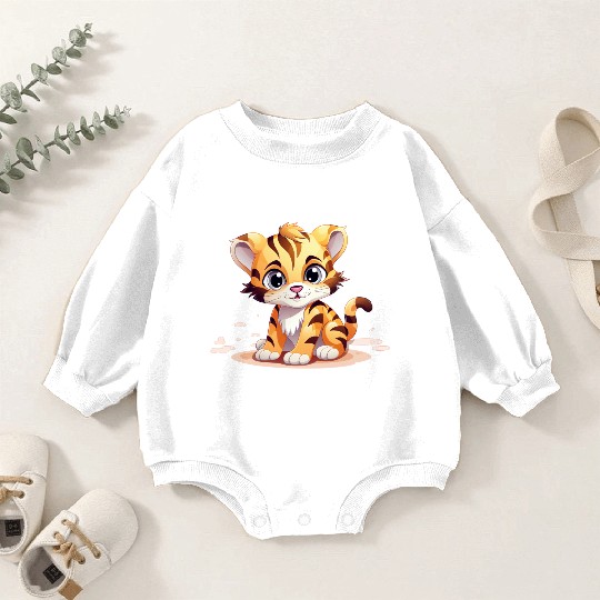 Cute Little Tiger Baby Romper Sweatshirts