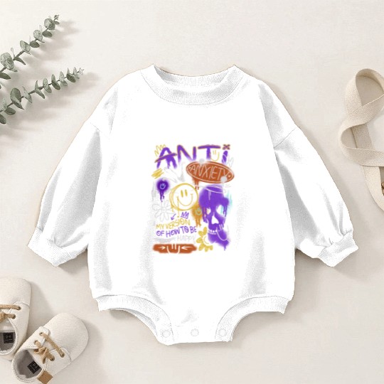 Anti-Anxiety Brutalism Baby Romper Sweatshirts