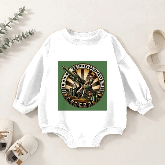 FFE LOGO 2024 green Baby Romper Sweatshirts