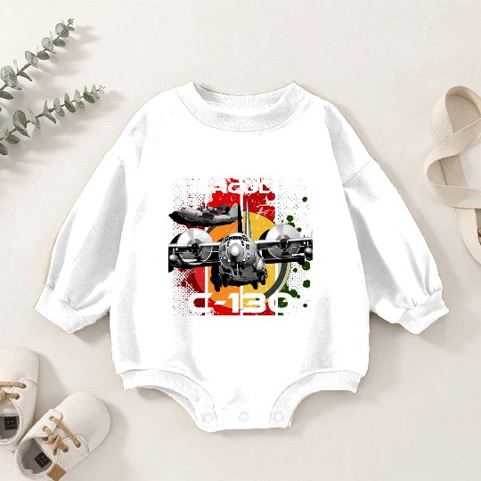 C-130 Hercules Military Aircraft Baby Romper Sweatshirts