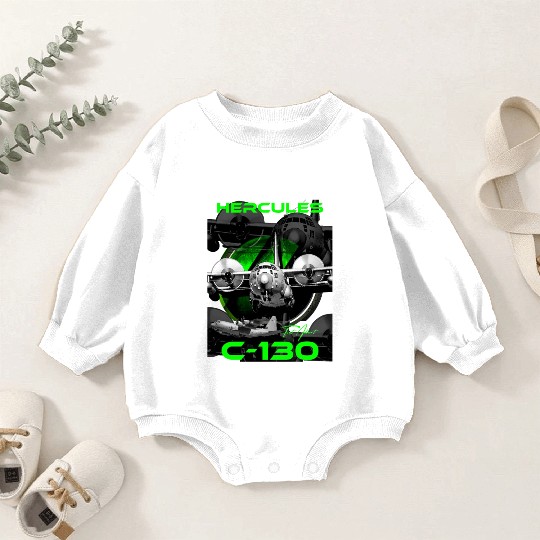 C-130 Hercules Military Aircraft Baby Romper Sweatshirts