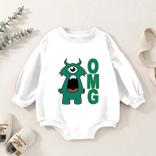 OMG Monster Baby Romper Sweatshirts