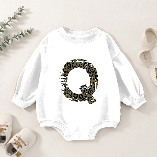 Q army camo design Baby Romper Sweatshirts