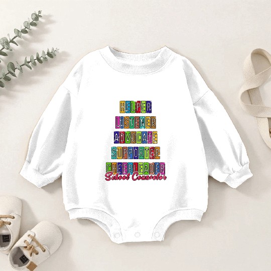 School Counselor Back to School Baby Romper Sweatshirts