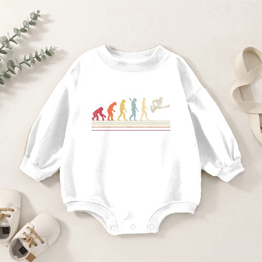 Funny Guitar Baby Romper Sweatshirts Retro Vintage Evolution