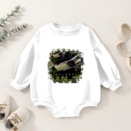 Antonov AN-2 Vintage Russian Aircraft Baby Romper Sweatshirts