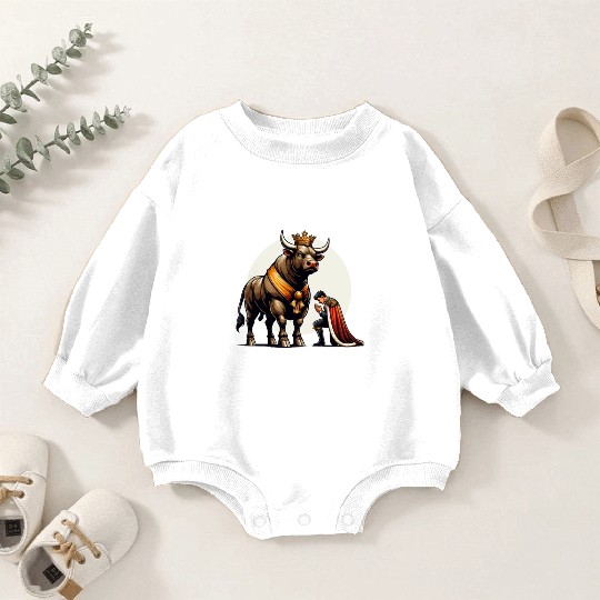Rodeo Bull Riding Livestock Show Farmer Cattle Baby Romper Sweatshirts