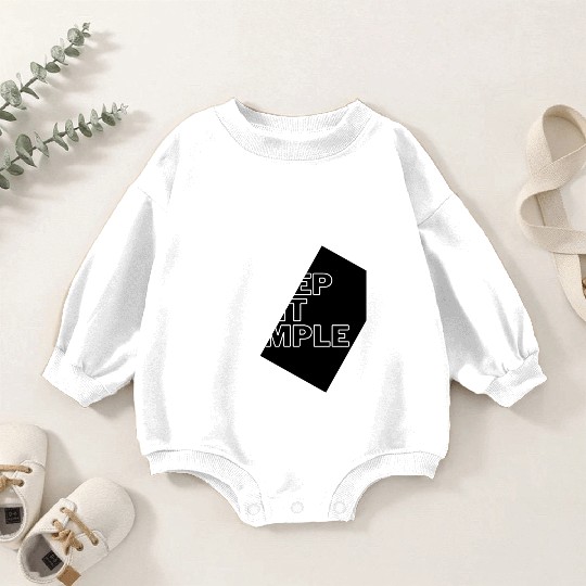 Simply Elegant: Keep It Simple Design Baby Romper Sweatshirts