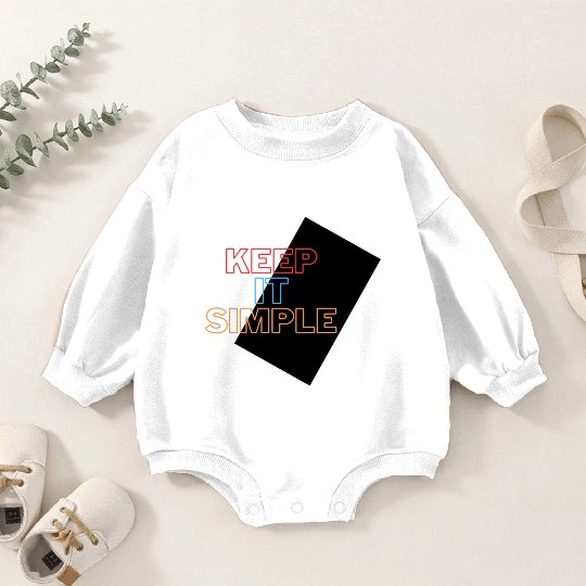 Minimalist Mastery: Keep It Simple Apparel Baby Romper Sweatshirts