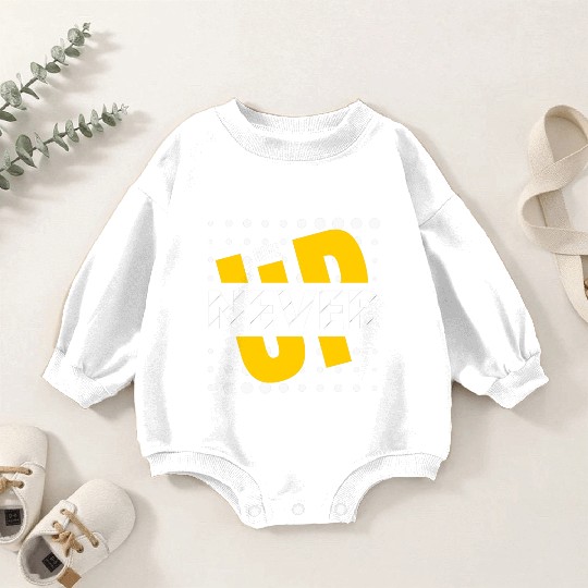 never give up Baby Romper Sweatshirts