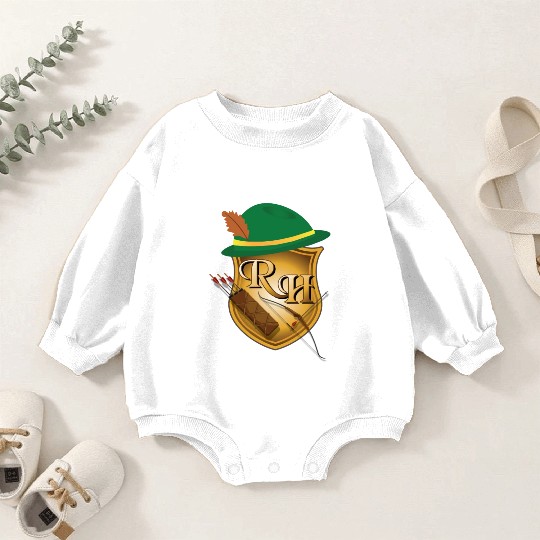 Robin Hood the Archer (and His Items) R&H letters Baby Romper Sweatshirts