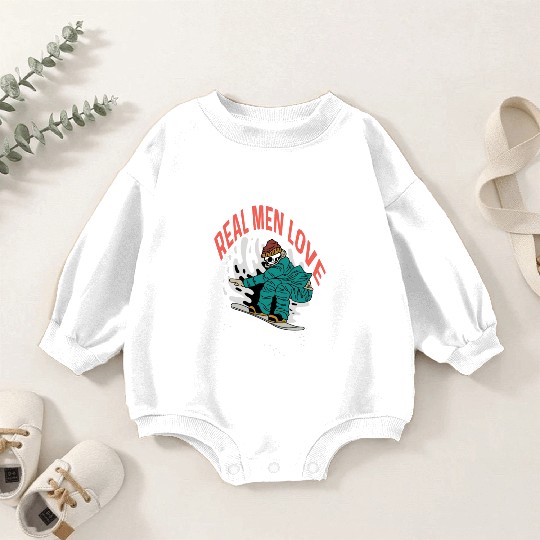 Love Snowboarding Snowboarder Gift Baby Romper Sweatshirts