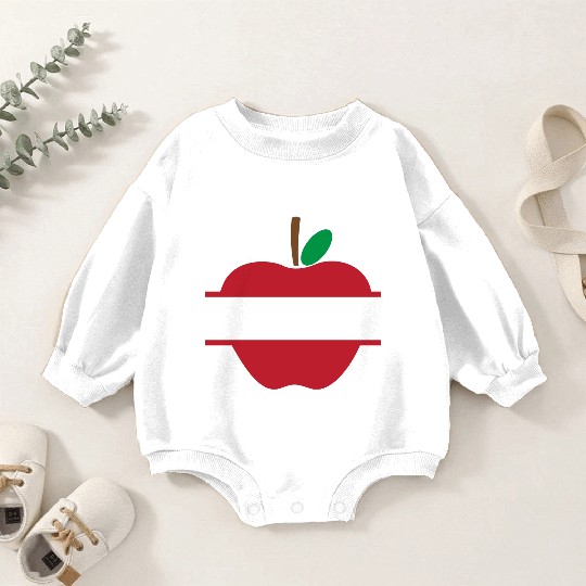 Teacher Monogram, teacher name Baby Romper Sweatshirts