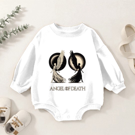 Angel of Death - Sun And Moon Mystical Artwork Baby Romper Sweatshirts