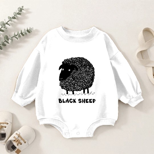 Black Sheep Baby Romper Sweatshirts