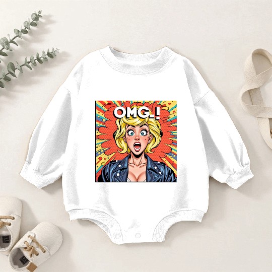 OMG Funny comics Baby Romper Sweatshirts
