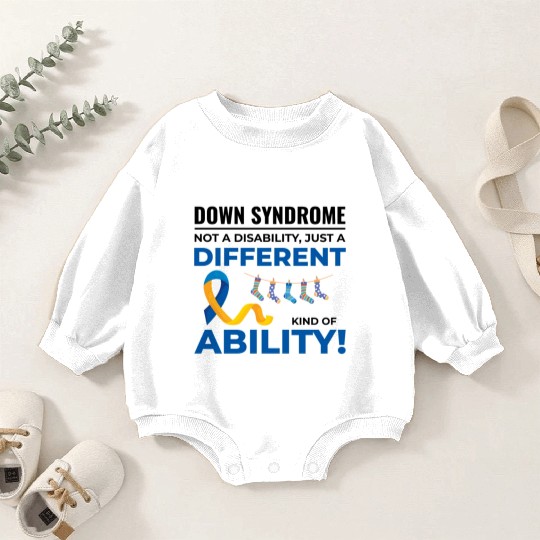 Down Syndrome Awareness Different Ability Baby Romper Sweatshirts