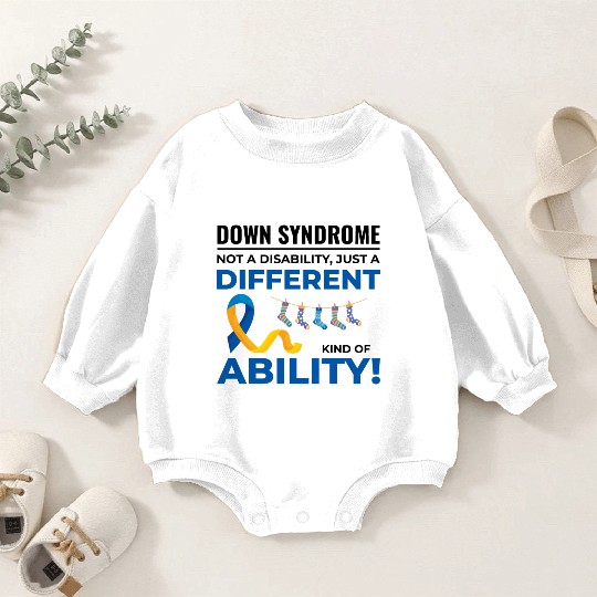 Down Syndrome Awareness Different Ability Baby Romper Sweatshirts