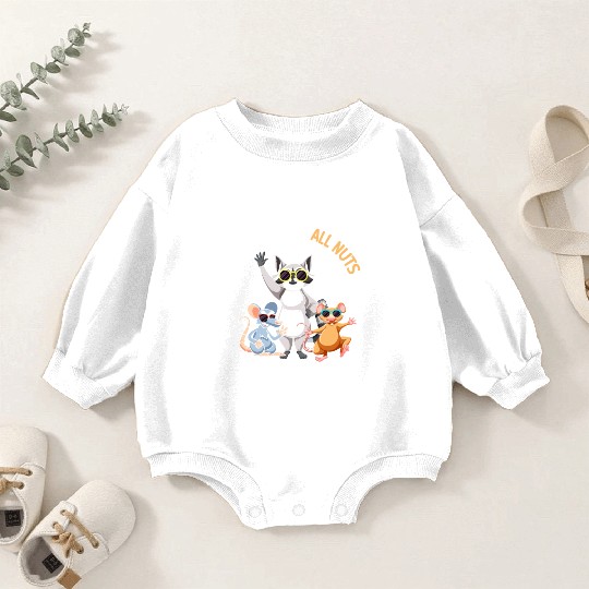 Funny Raccoon Mouse and Rat Baby Romper Sweatshirts
