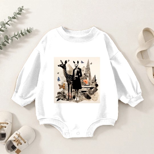 Deer Emily 1 Baby Romper Sweatshirts