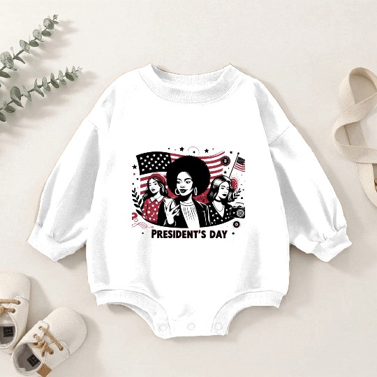 history of us presidents day Baby Romper Sweatshirts