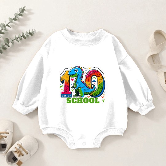 100 Days Of School Baby Romper Sweatshirts