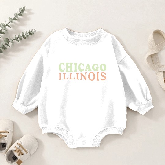 Chicago (IL) USA Baby Romper Sweatshirts