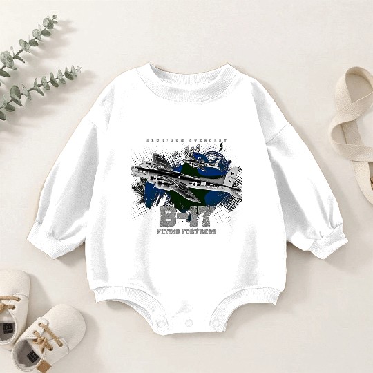 B-17 Flying Fortress heavy us air force bomber Air Baby Romper Sweatshirts