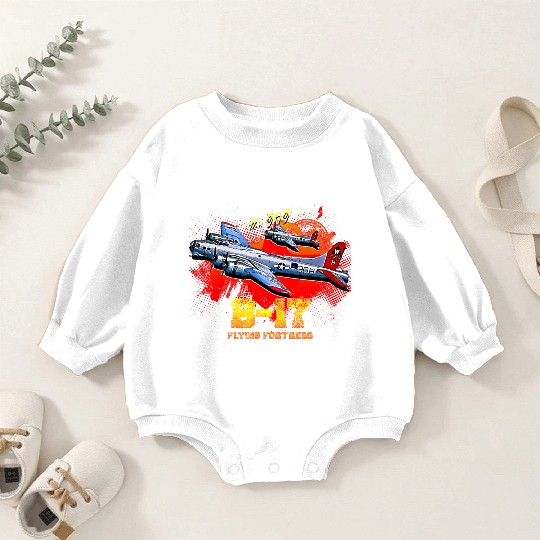 B-17 Flying Fortress heavy us air force bomber Air Baby Romper Sweatshirts