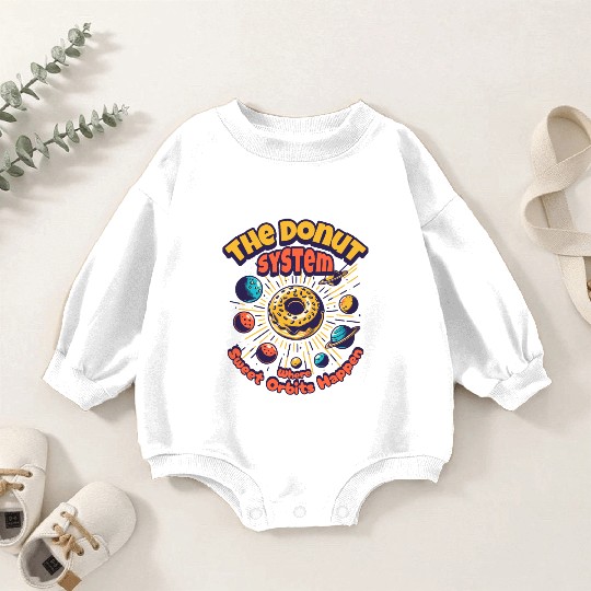 Donut Solar System Baby Romper Sweatshirts